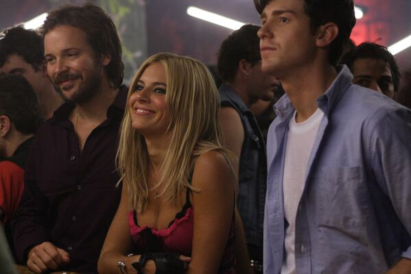 Peter Sarsgaard, Jon Foster y Sienna Miller en The Mysteries of Pittsburgh