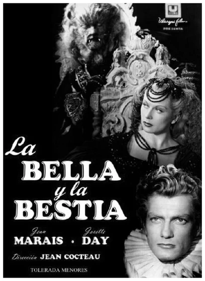 Imagen de la-bella-y-la-bestia-1946 (Cartel español)