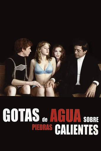 Poster de Gotas de Agua sobre Piedras Calientes