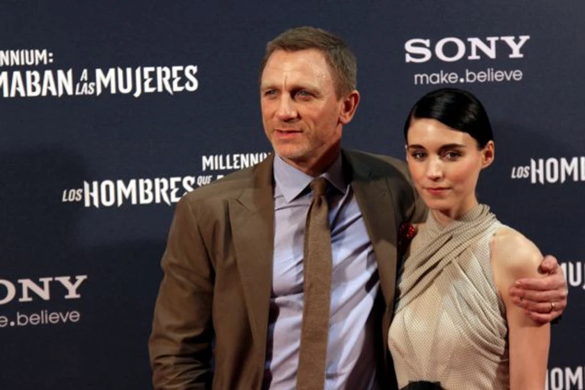 Daniel Craig y Rooney Mara en los-hombres-que-no-amaban-a-las-mujeres (Premiere en Madrid. Enero 2012)