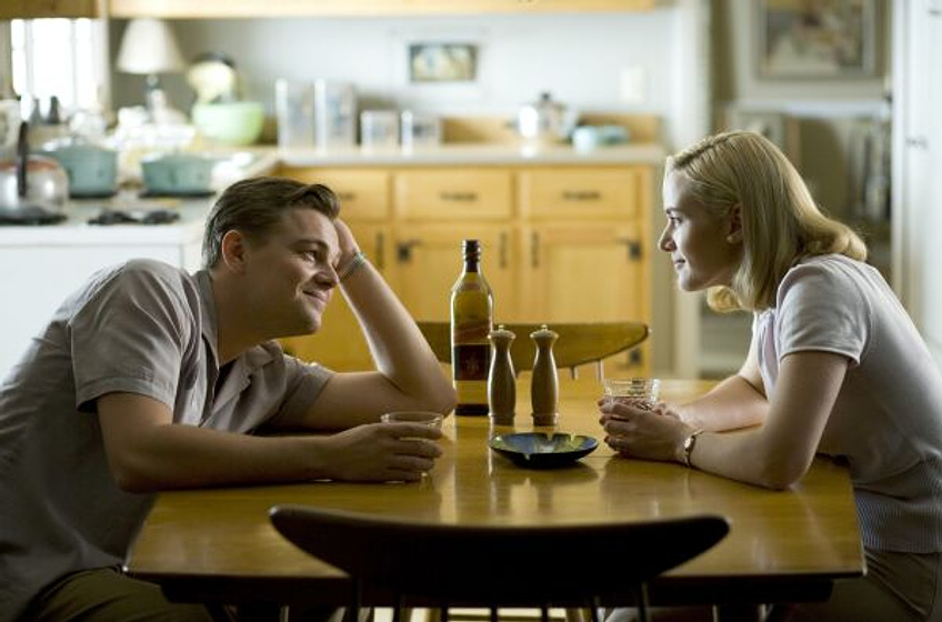 Leonardo DiCaprio y Kate Winslet en Revolutionary Road