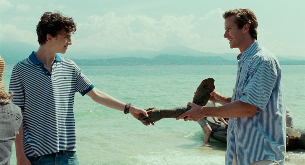 Armie Hammer y Timothée Chalamet en Call me by your Name
