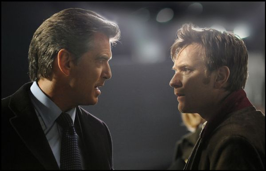 Ewan McGregor y Pierce Brosnan en El Escritor
