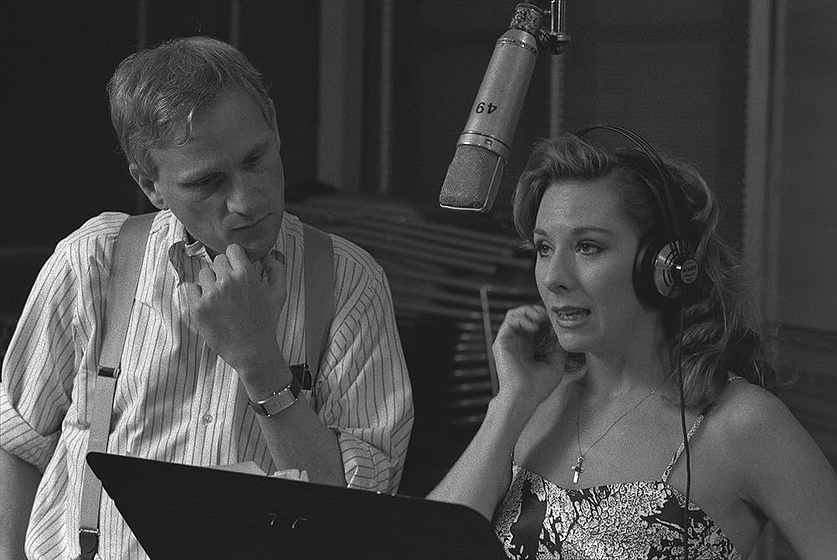 Howard Ashman y Paige O'Hara en howard