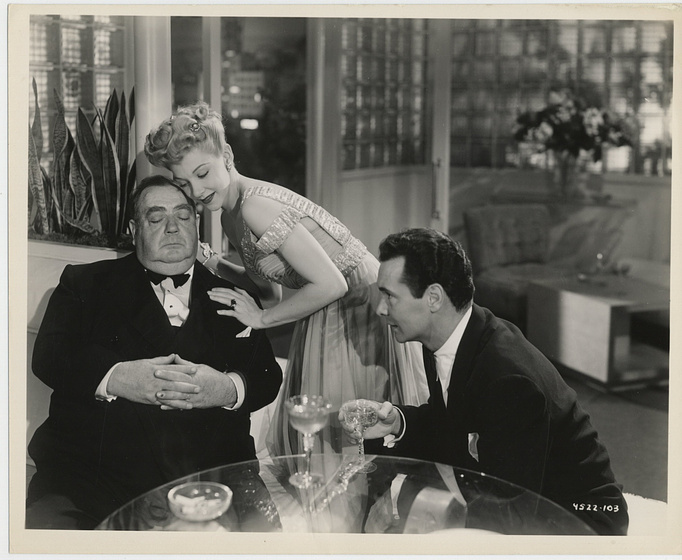 Barry Sullivan, Eugene Pallette y Belita en Suspense