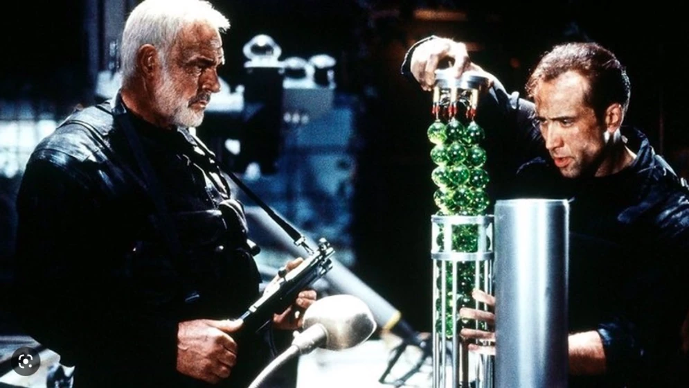 Sean Connery y Nicolas Cage en la-roca