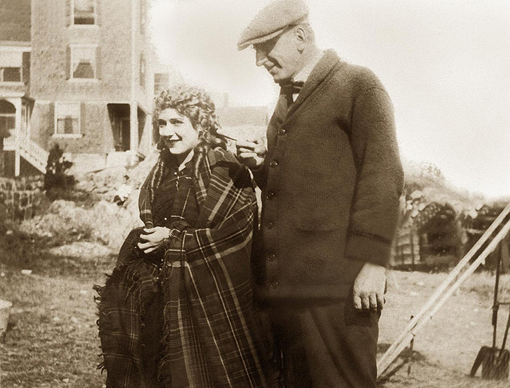 Mary Pickford y Maurice Tourneur en The Pride of the Clan