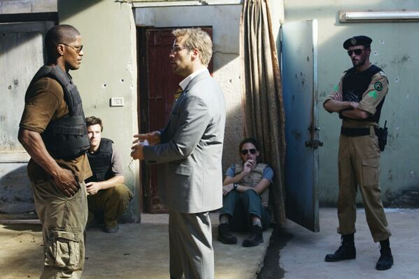Jamie Foxx y Jeremy Piven en La Sombra del Reino