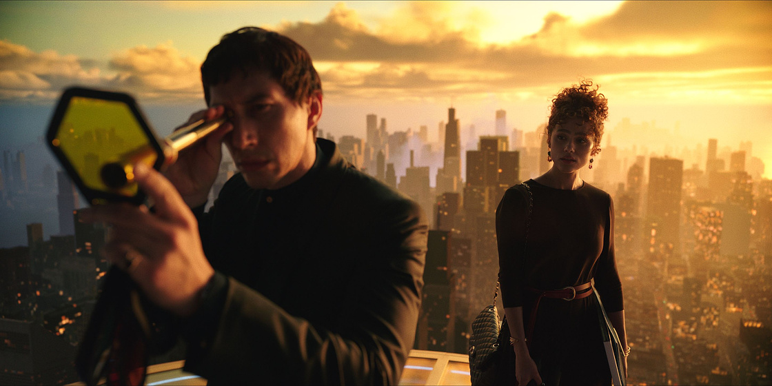 Adam Driver y Nathalie Emmanuel en Megalópolis