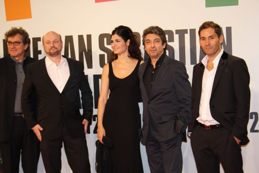 Ricardo Darín, Juan José Campanella y Soledad Villamil en Tonto quien lo lea (El secreto de sus ojos)