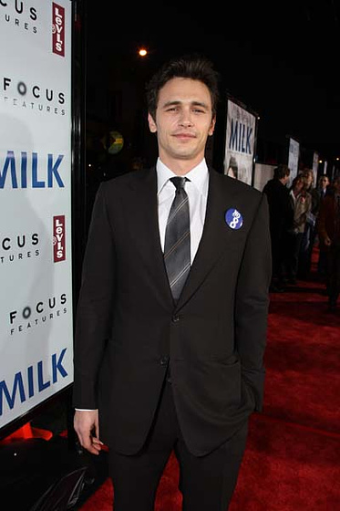 James Franco en Mi Nombre es Harvey Milk (Premiere en San Francisco. Octubre 2008)