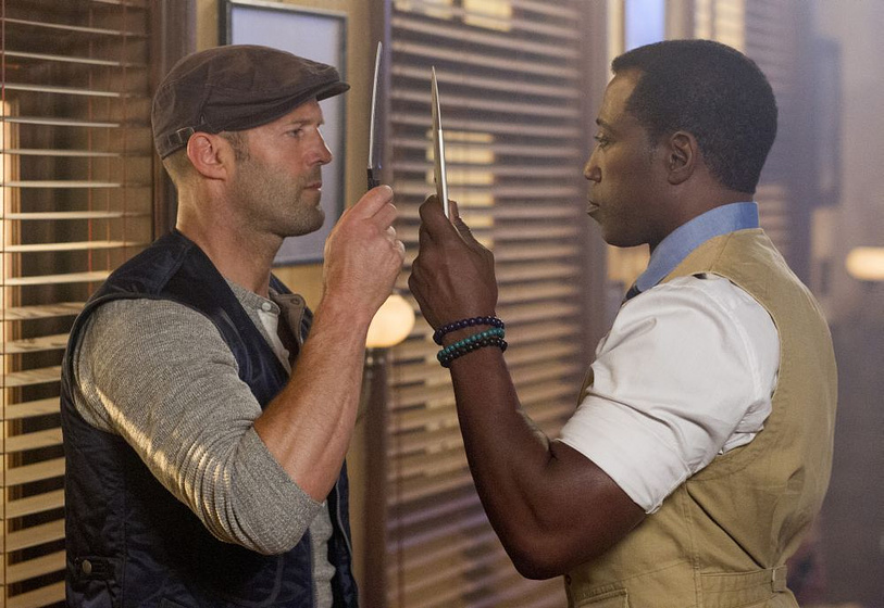 Wesley Snipes y Jason Statham en Los Mercenarios 3