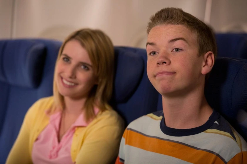 Emma Roberts y Will Poulter en somos-los-miller