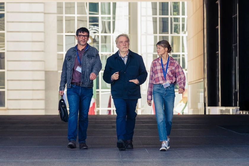 Wim Willaert, Thomas Vandenberghe y Céleste Brunnquell en cuestion-de-principios-cb633e37-9ef4-4371-a9fc-677e3abe2455