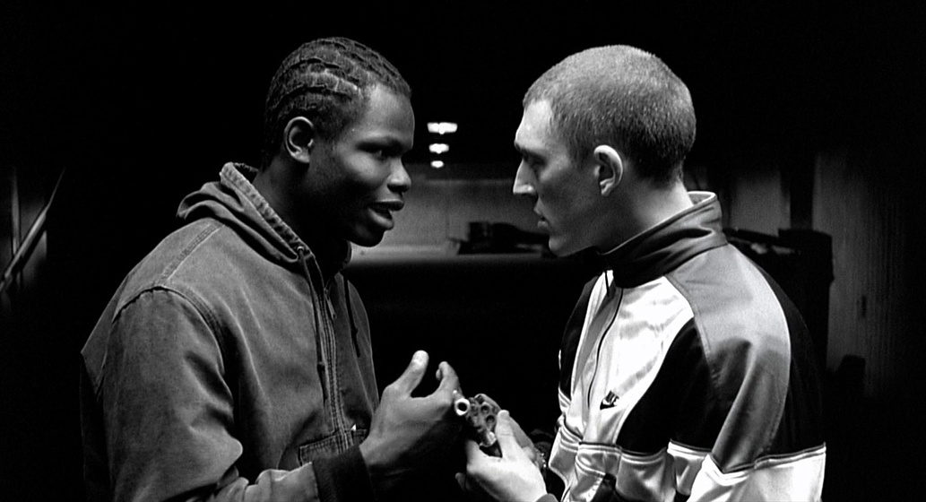 Vincent Cassel y Hubert Koundé en El Odio