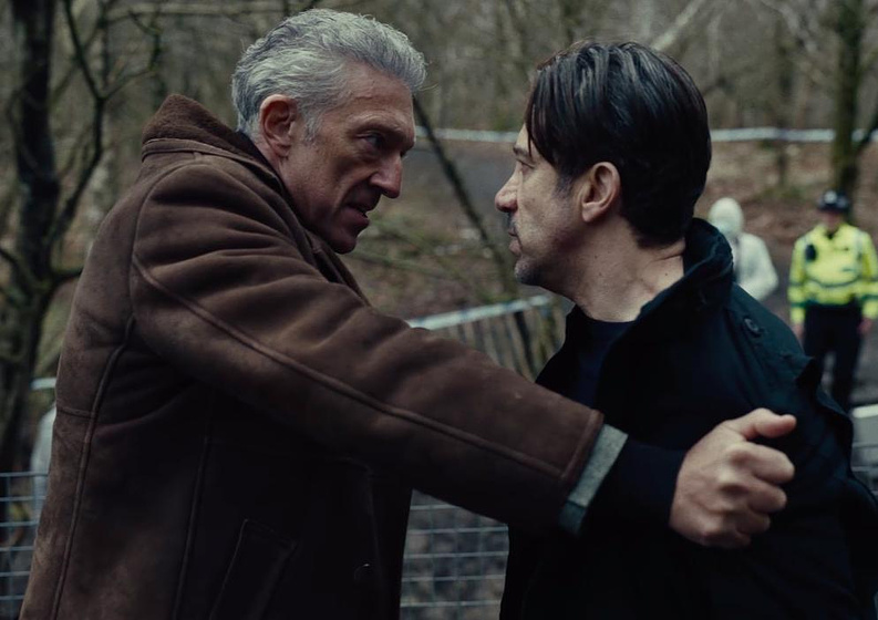 Vincent Cassel y Gianni Capaldi en Damaged