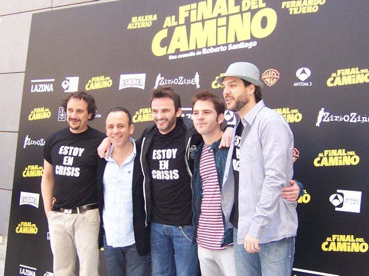 Fernando Tejero, Javier Gutiérrez, Luis Callejo, Jorge Monje y Javier Mora en Al Final Del Camino