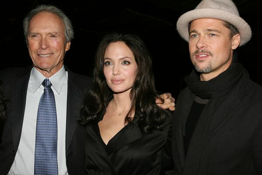 Clint Eastwood, Brad Pitt y Angelina Jolie en El Intercambio (Premiere en Nueva York. Octubre 2008)
