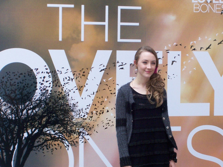 Saoirse Ronan en The Lovely Bones (Promoción en Madrid (1-12-09))