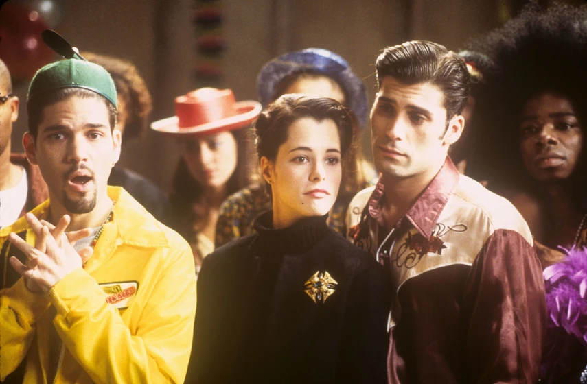 Parker Posey, Guillermo Díaz y Anthony DeSando en party-girl