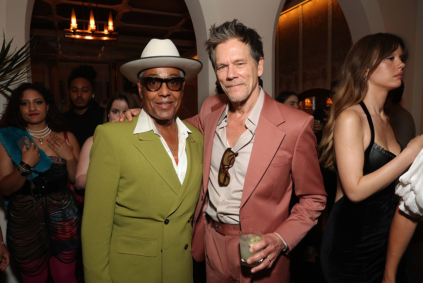 Kevin Bacon y Giancarlo Esposito en MaXXXine (Premiere en Los Angeles)