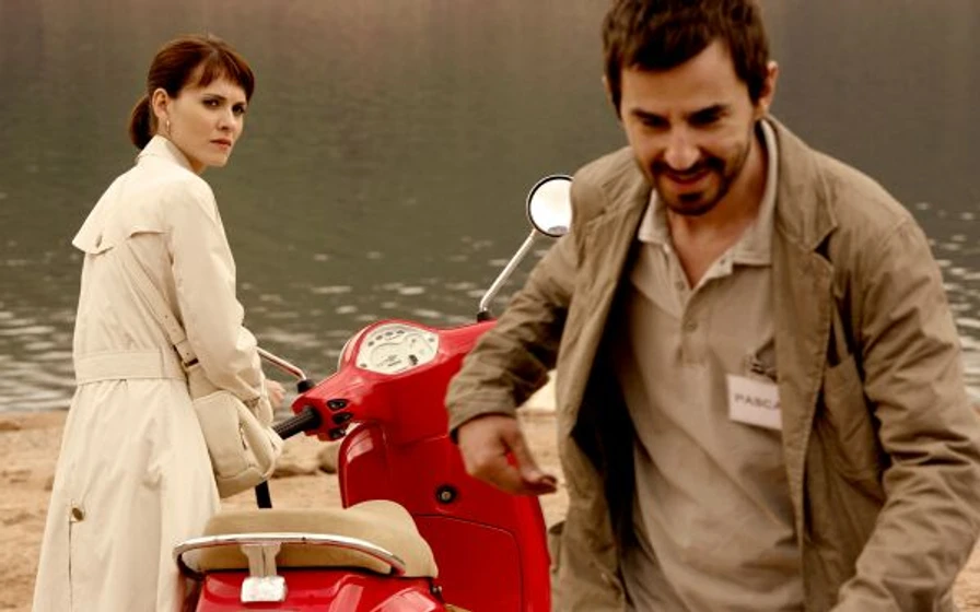 Santi Millán y Elena Ballesteros en la-habitacion-de-fermat