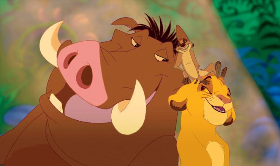 Pumbaa, Simba y Timón