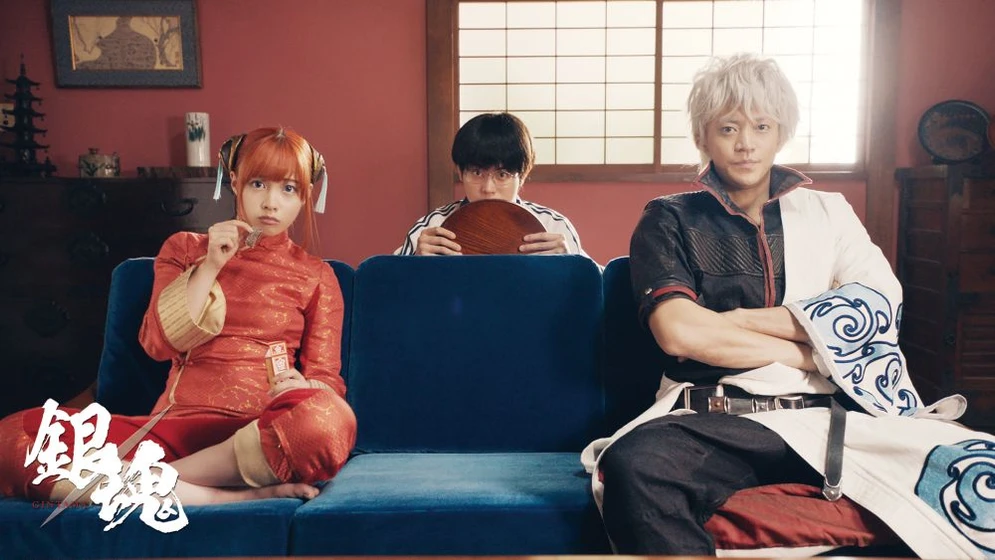 Shun Oguri, Yûya Yagira y Masami Nagasawa en gintama