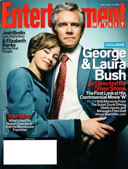 Elizabeth Banks y Josh Brolin en W.