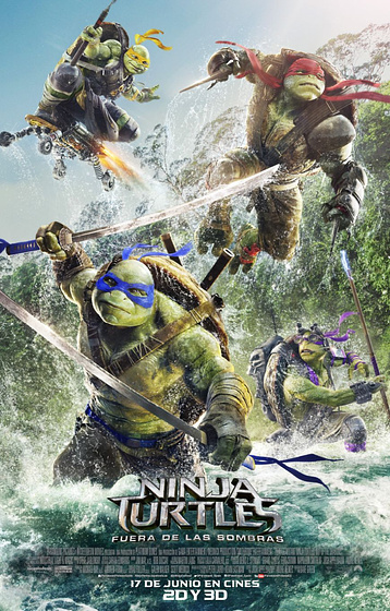 Imagen de Ninja Turtles. Fuera de las Sombras (Cartel final español)