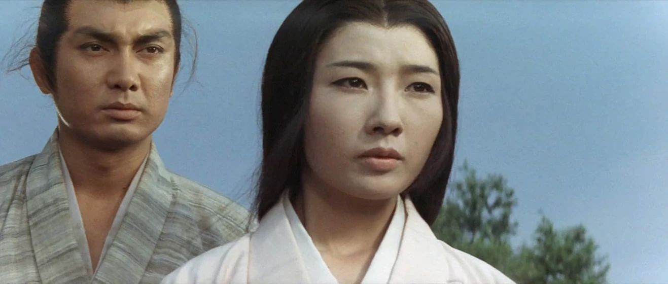 Shiho Fujimura y Kōjirō Hongō en daimajin-contraataque-del-dios-diabolico