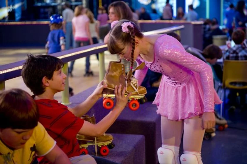 Zachary Gordon y Patty Farrell en diario-de-greg-2-la-ley-de-rodrick