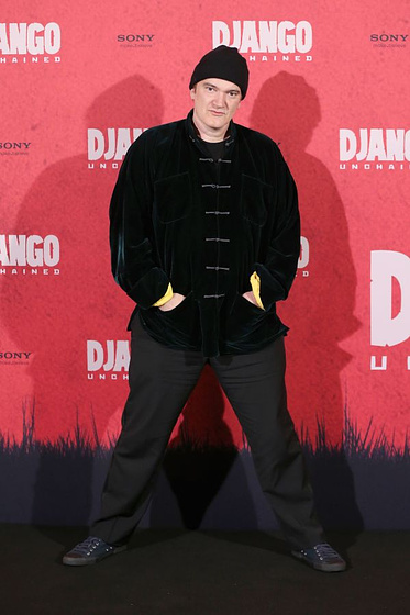 Quentin Tarantino en Django Desencadenado (Premiere en Berlin. Enero 2013)