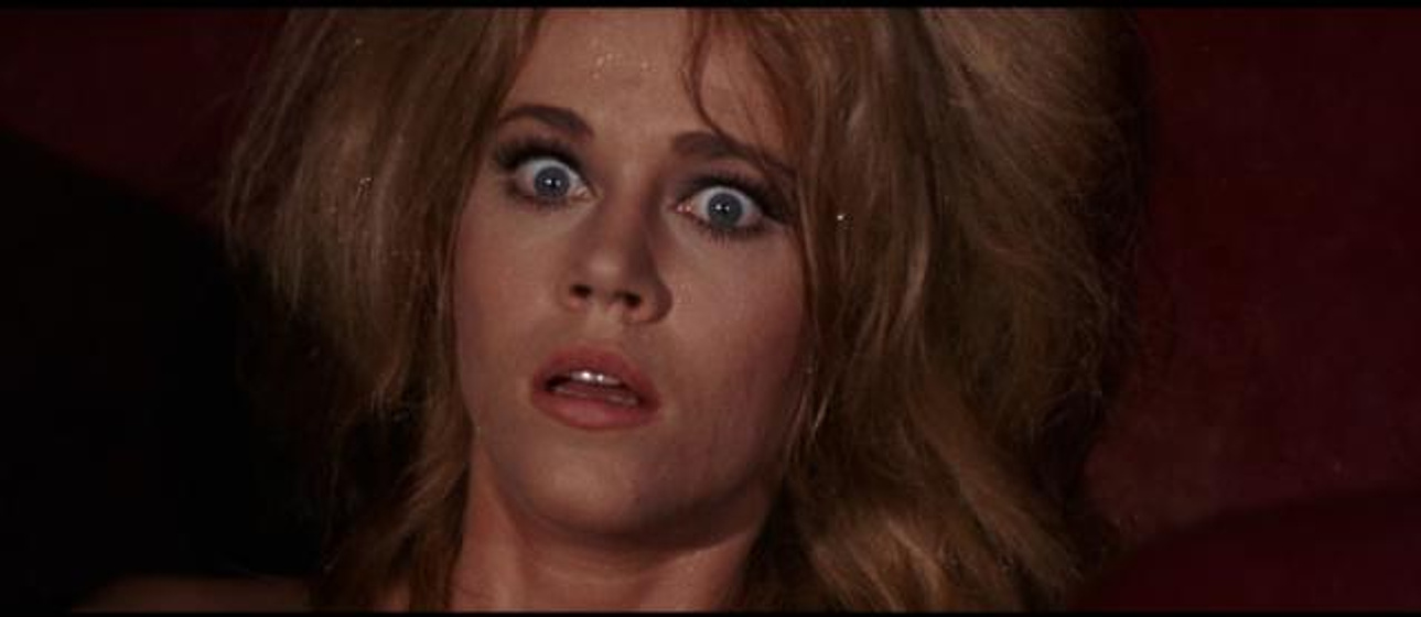 Jane Fonda en Barbarella, la Venus del Espacio