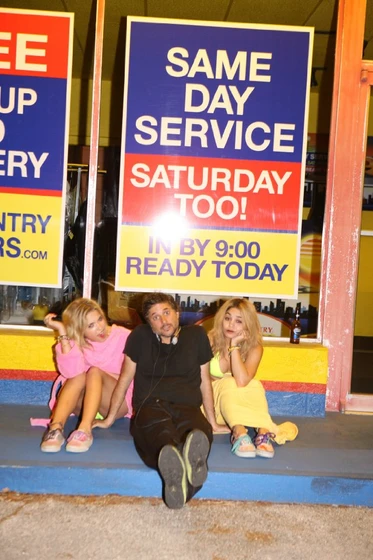 Harmony Korine, Vanessa Hudgens y Ashley Benson en Spring Breakers