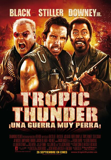 Imagen de Tropic Thunder. ¡Una Guerra Muy Perra! (Cartel definitivo)