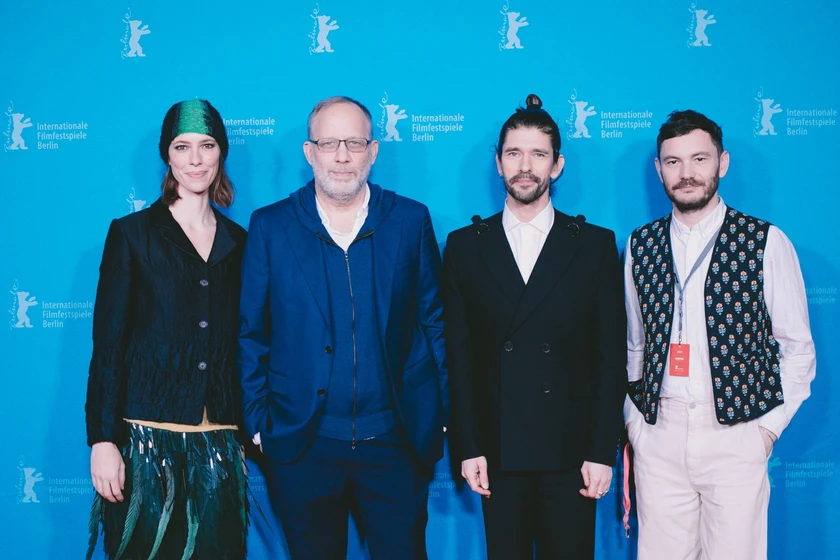 Ben Whishaw, Ira Sachs y Rebecca Hall en peter-hujar-s-day (Berlinale. Febrero 2025)