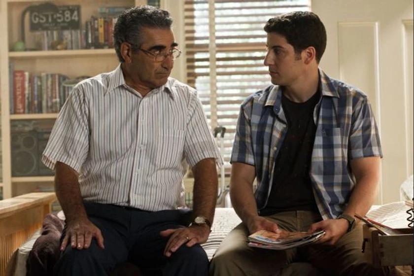 Jason Biggs y Eugene Levy en American Pie: El Reencuentro