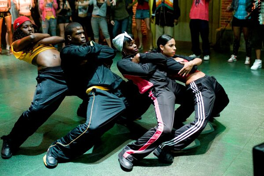 Danielle Polanco, Ebone Johnson, Black Thomas y Telisha Shaw en Street Dance (Step Up 2)