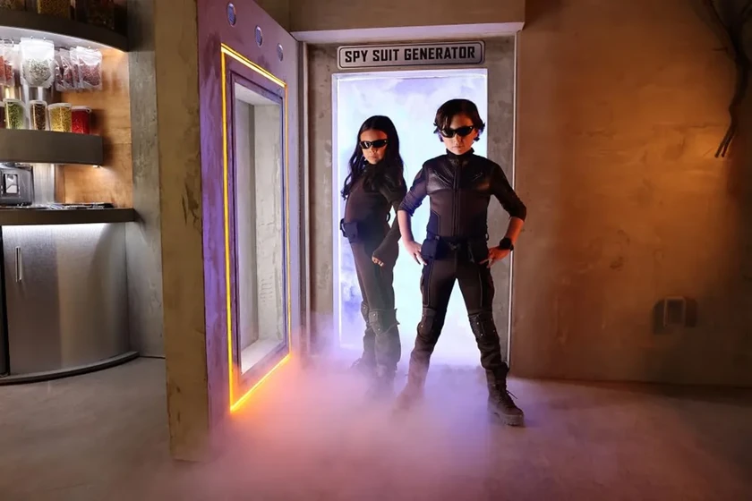 Everly Carganilla y Connor Esterson en spy-kids-el-armagedon