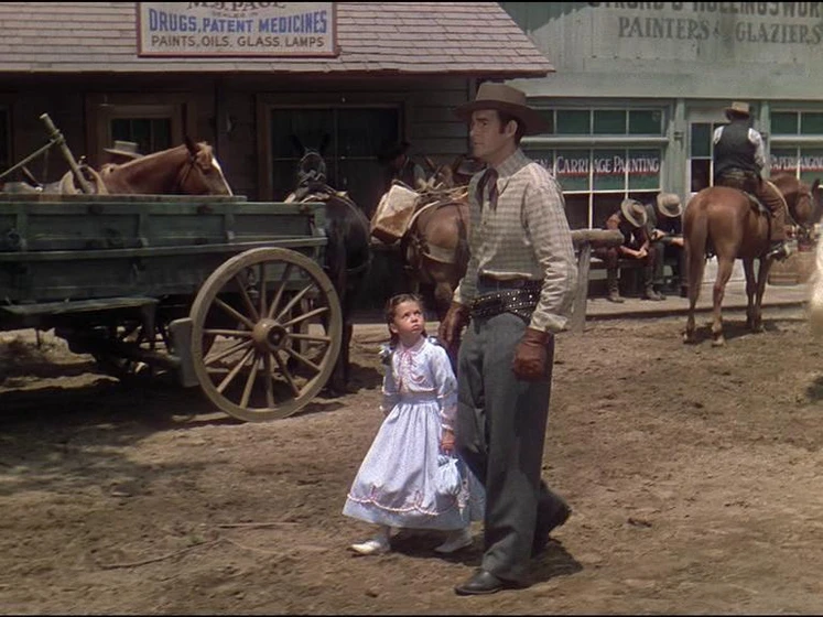 Rod Cameron y Beverly Simmons en la-dama-de-la-frontera