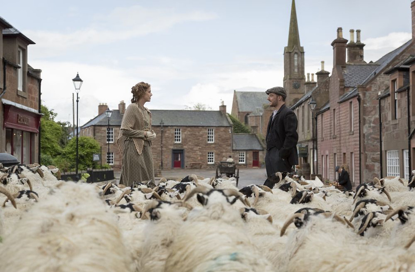 Agyness Deyn y Kevin Guthrie en Sunset song
