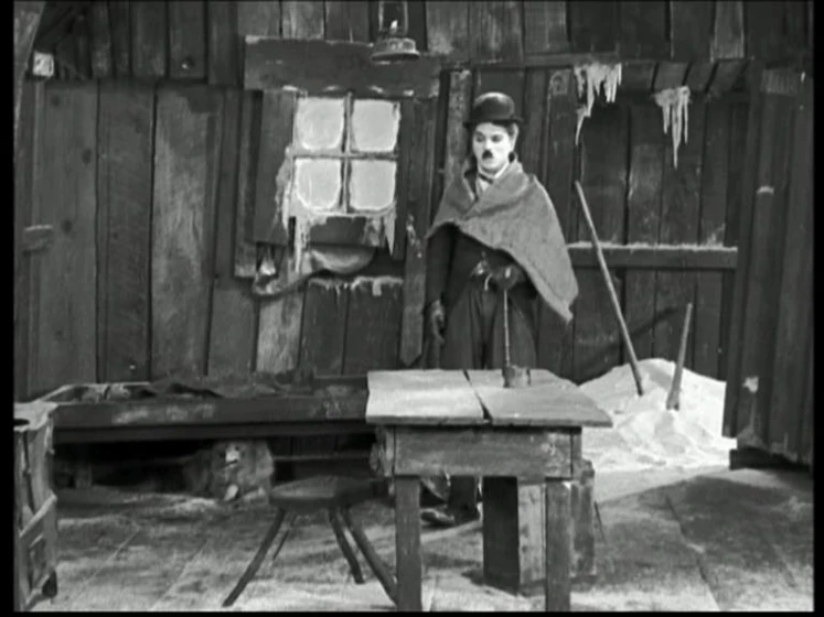 Charles Chaplin en La Quimera del Oro