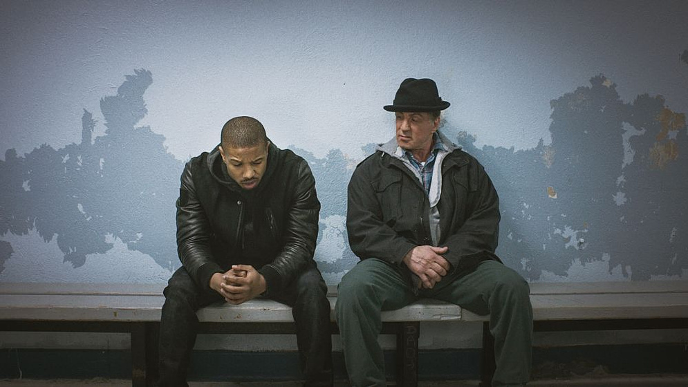 Sylvester Stallone y Michael B. Jordan en Creed. La Leyenda de Rocky