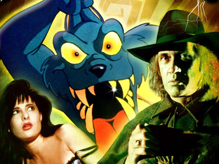 David Carradine en Evil Toons (Poster promocional)
