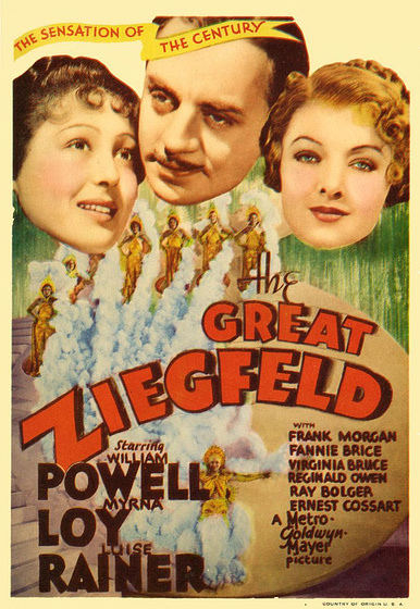 Imagen de El gran Ziegfeld (Cartel inglés clásico)
