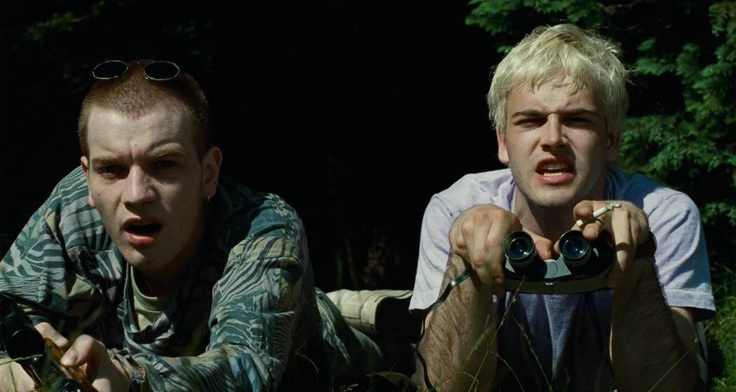 Ewan McGregor y Jonny Lee Miller en trainspotting