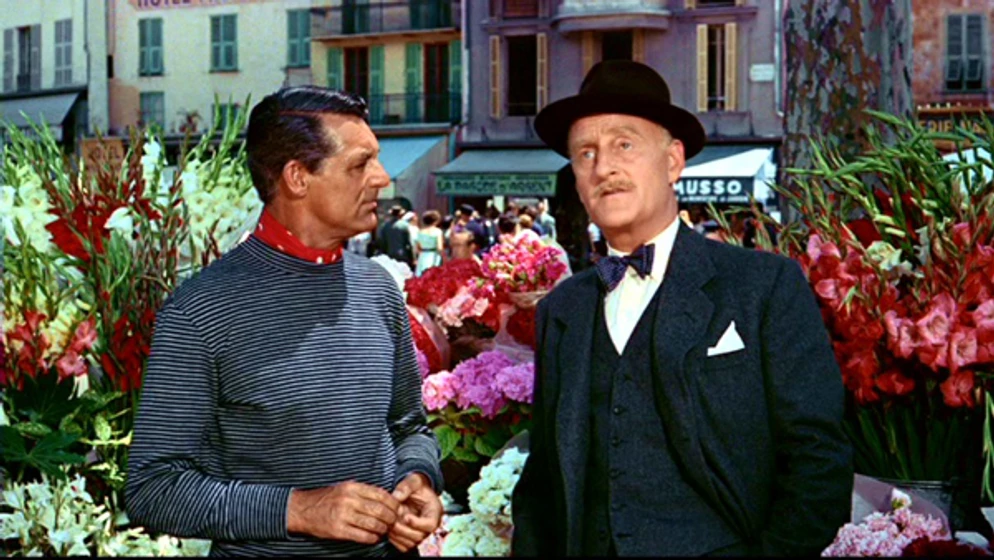 Cary Grant y John Williams  en atrapa-a-un-ladron