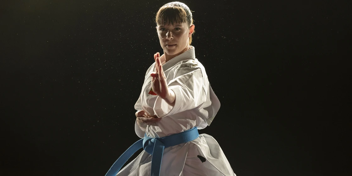 Andrea Ros en karateka