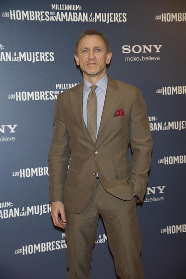 Daniel Craig en Los Hombres que no Amaban a las Mujeres (Premiere en Madrid. Enero 2012)